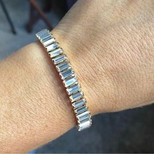 Touchstone Crystal by Swarovski LUXE silver bracelet BNIB stretch to fit